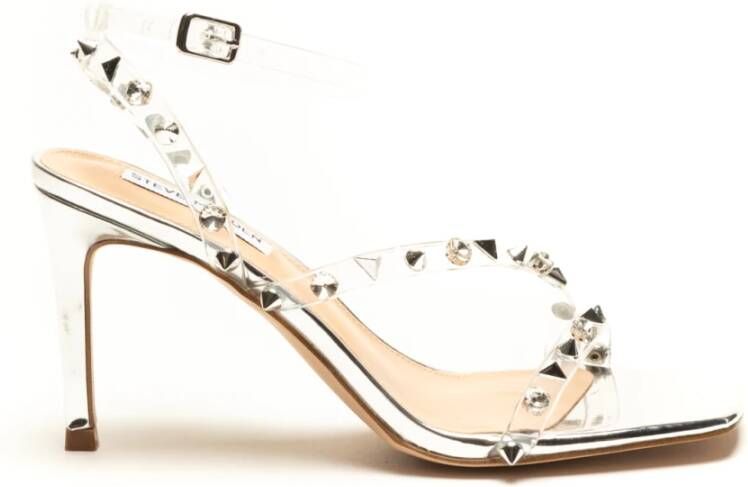 Steve Madden Sandalen met hoge hakken en studs White Dames