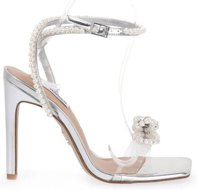 Steve Madden Zilveren Un Leash Hoge Hak Sandalen Grijs Dames