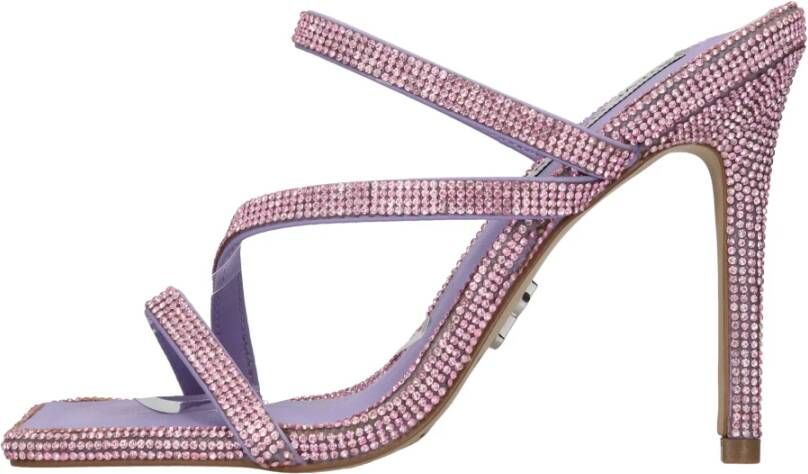 Steve Madden "Neo Strass Hoge Hak Sandalen" Paars Dames