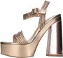 Steve Madden Roze Gouden Blokhak Sandalen Pink Dames - Thumbnail 2