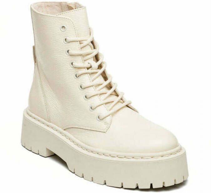 Steve Madden Skylar Veterschoenen Hoog gebroken wit - Foto 6