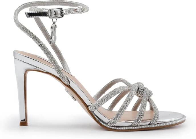Steve Madden Spiegeleffect Zilveren Sandalen