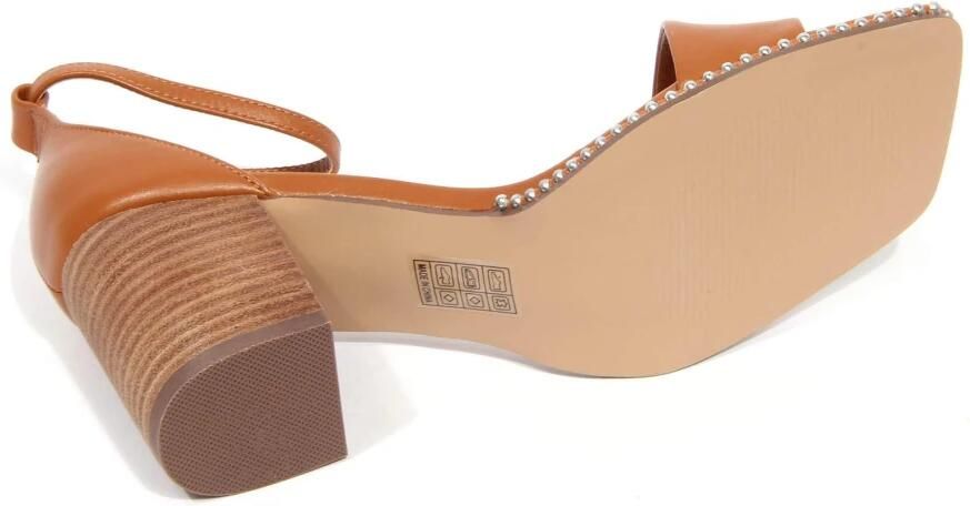 Steve Madden Aviation Cognac Leren Sandaal - Foto 3