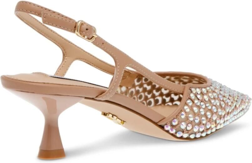 Steve Madden Beige platte schoenen met strass mesh - Foto 2