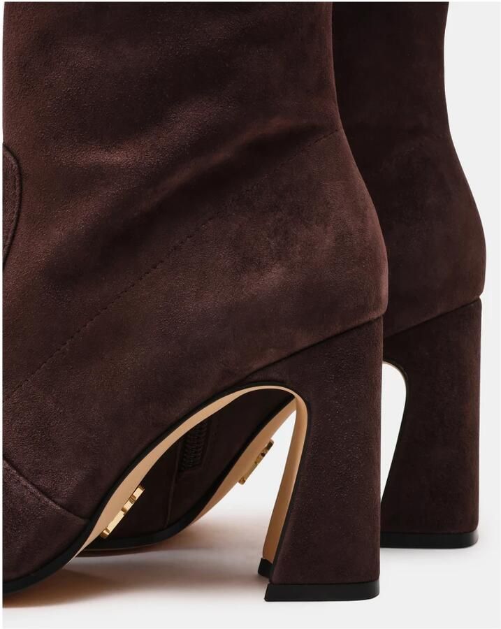 Steve Madden Bruine Leren Enkellaarzen