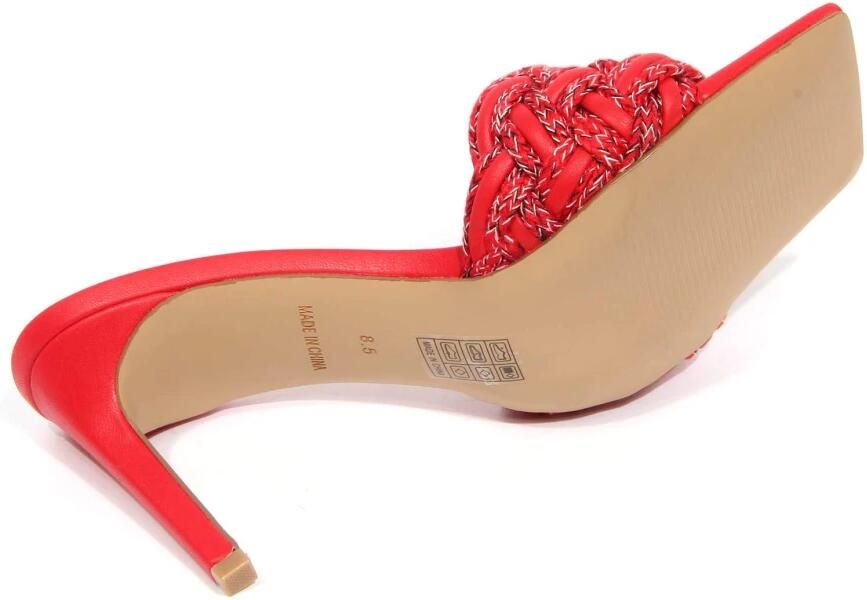 Steve Madden Espresso Red Multi Ciabatta Schoenen - Foto 5