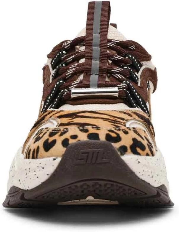Steve Madden Gevlekte Sneakers Vetersluiting Multi-materiaal Bovenwerk
