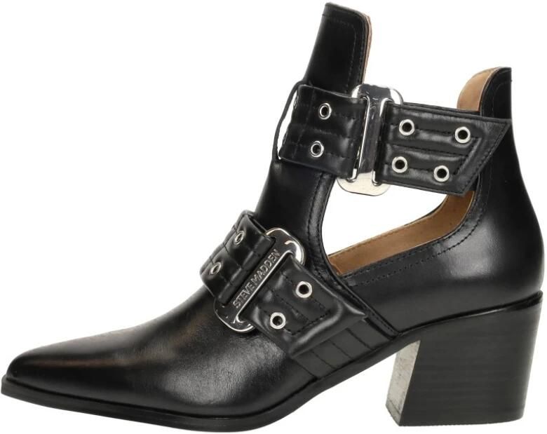 Steve Madden Grazia Enkellaarsjes Enkelboots Dames Zwart - Foto 3