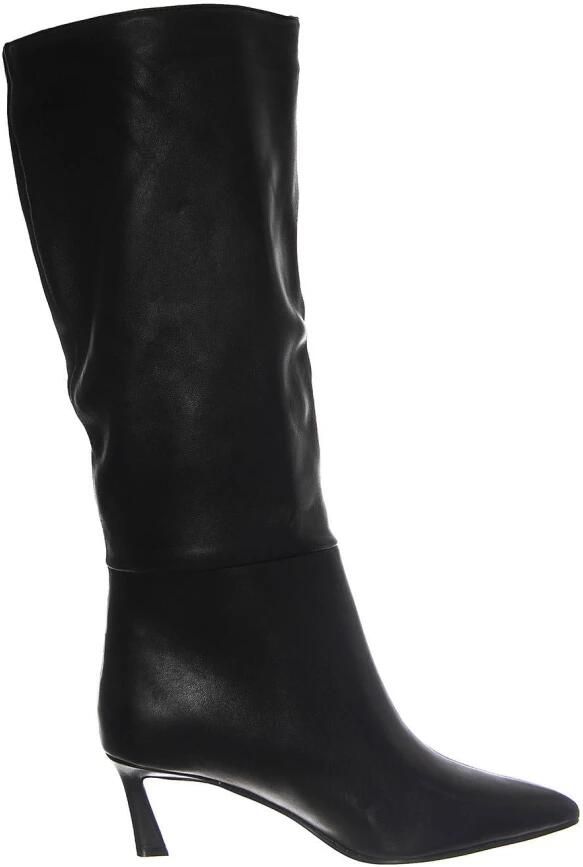 Steve Madden Zwarte Leren Hoge Hakken - Foto 1