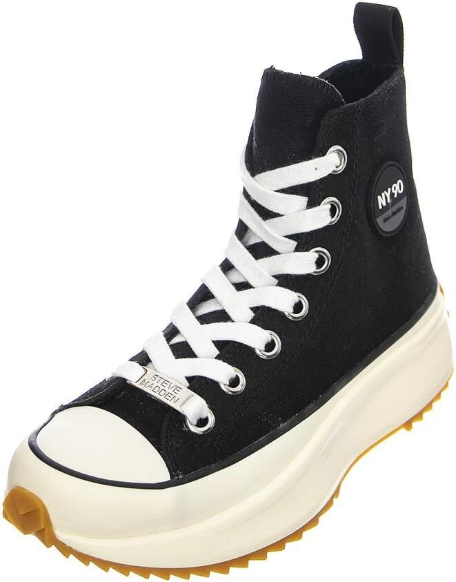 STEVE MADDEN Sportieve veterschoen 'Shark' zwart