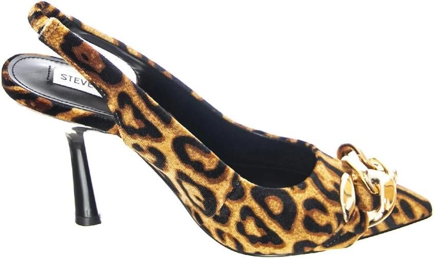 Steve Madden Jazzily Luipaard Velvet Sandalen