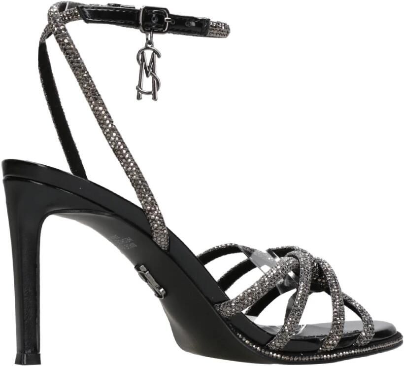 Steve Madden Zwarte Metallic Strappy Hakken met Strass - Foto 3