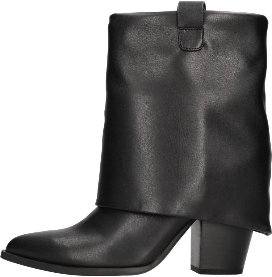 Steve Madden Lark Zwarte Western Stijl Enkellaars Black Dames