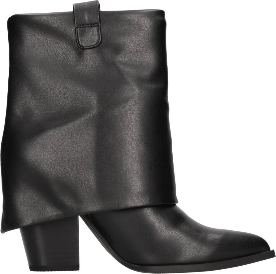 Steve Madden Lark Zwarte Western Stijl Enkellaars Black Dames
