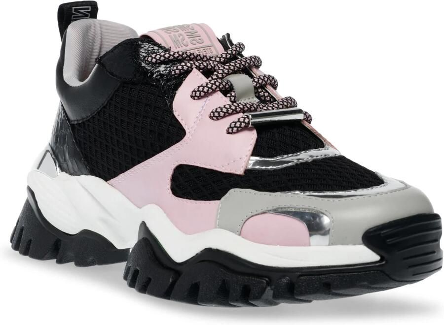 STEVE MADDEN Sportieve veterschoen 'Womens Trilling Pink Blk Lace-Up Low-Profile Shoes' rosa - Foto 2