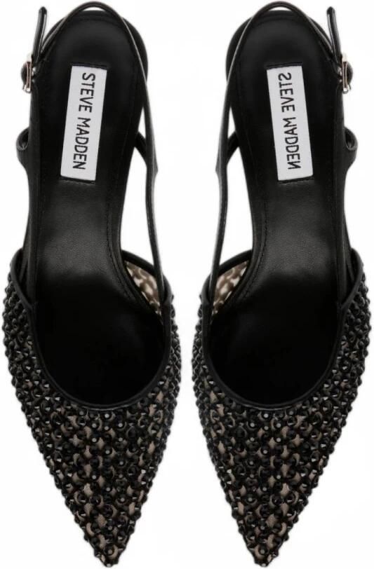 Steve Madden Platte schoenen in zwart mesh - Foto 4