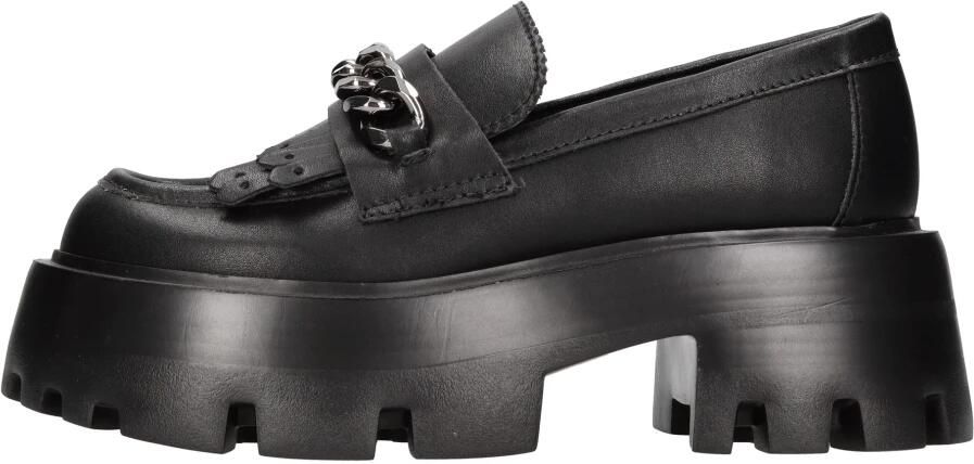 Steve Madden Leren loafers met kettingdetail