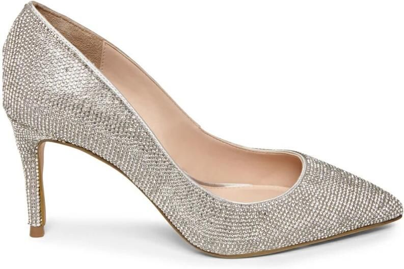 Steve Madden Lillie Rhinestone dames pump Zilver - Foto 3