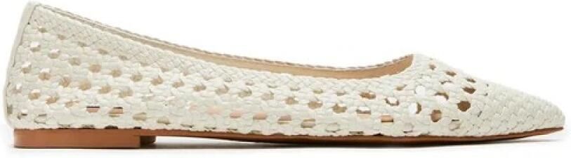 Steve Madden Minimalistische witte platte schoenen met netpatroon