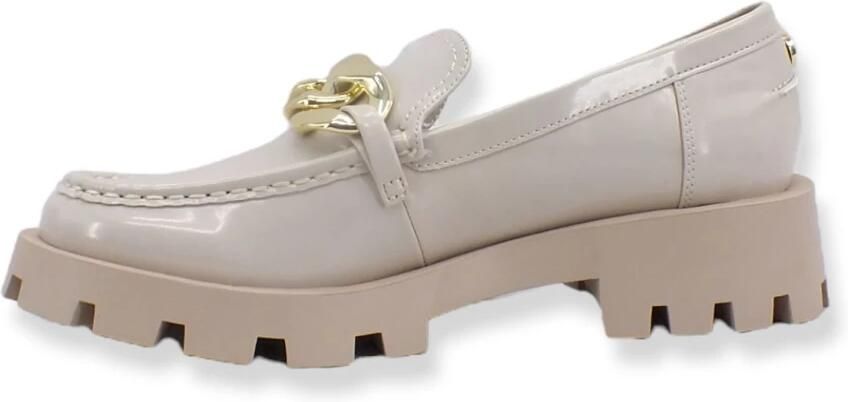 Steve Madden Loafers met kettingband en dikke zool White Dames