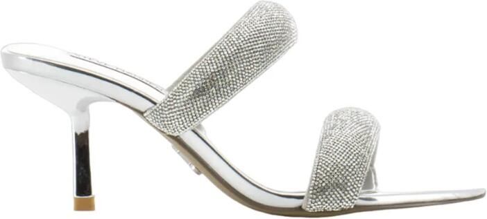 Steve Madden Notch Hoge Hak Sandalen Grijs Dames - Foto 2