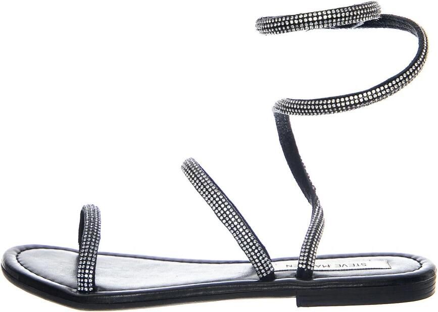 STEVE MADDEN Sandaal 'Sociable Black Silver Sandals' zwart - Foto 3