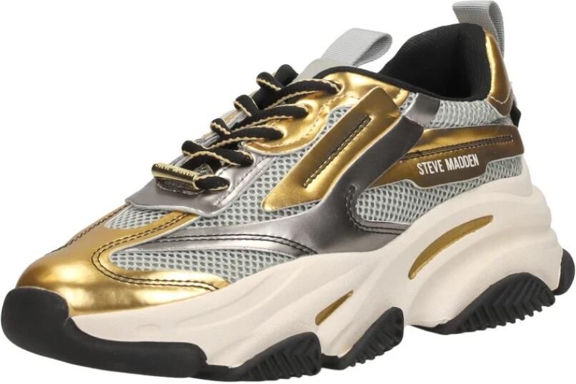 STEVE MADDEN Possession-E | Pewter Gld Zilver Mesh Lage sneakers Dames - Foto 4