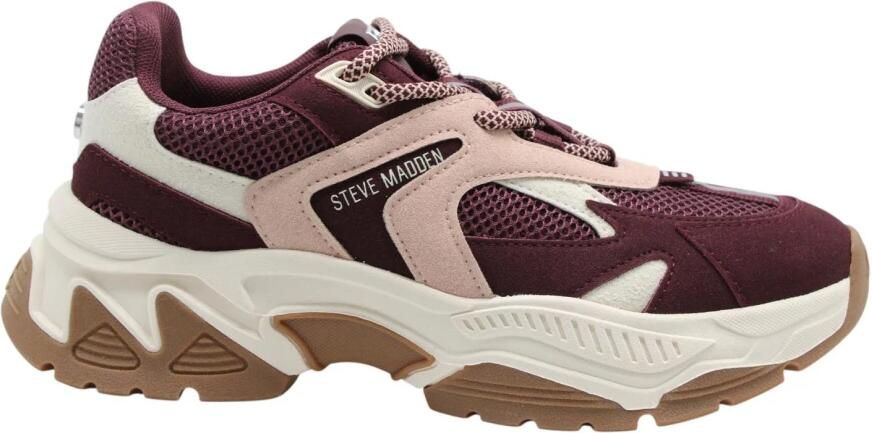 Steve Madden Ample Sneakers Dames Bordeaux - Foto 8