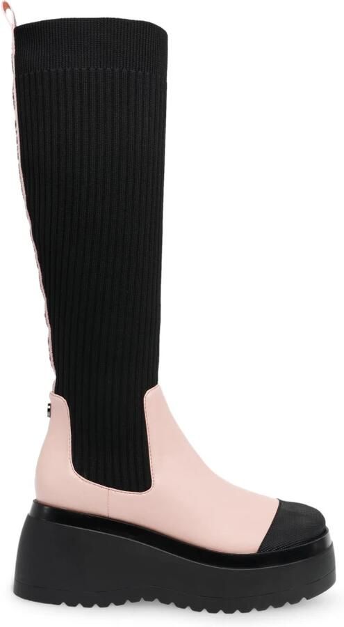 STEVE MADDEN Laarzen 'Dagget Pink Black' zwart