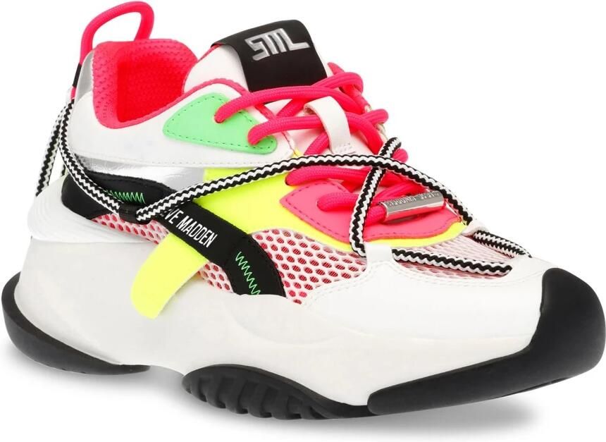 STEVE MADDEN Veterschoen 'W' Bonanza Black Fuchsia PU + Mesh Shoes' gemengde kleuren - Foto 3