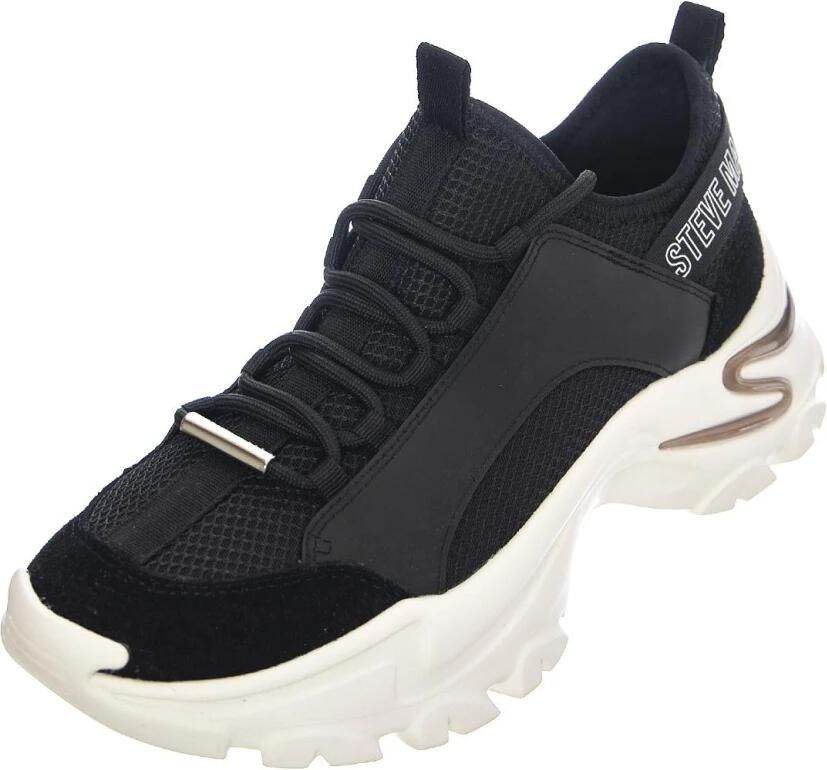 STEVE MADDEN Sportieve veterschoen 'Womens Medusa Black Shoes' zwart