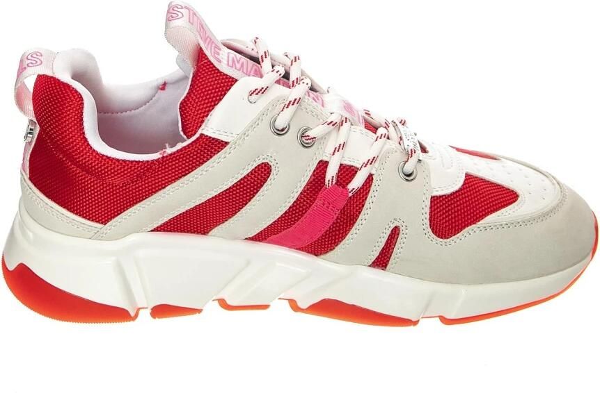 STEVE MADDEN Sportieve veterschoen 'W' Gamegirl White Red Shoes' wit - Foto 2