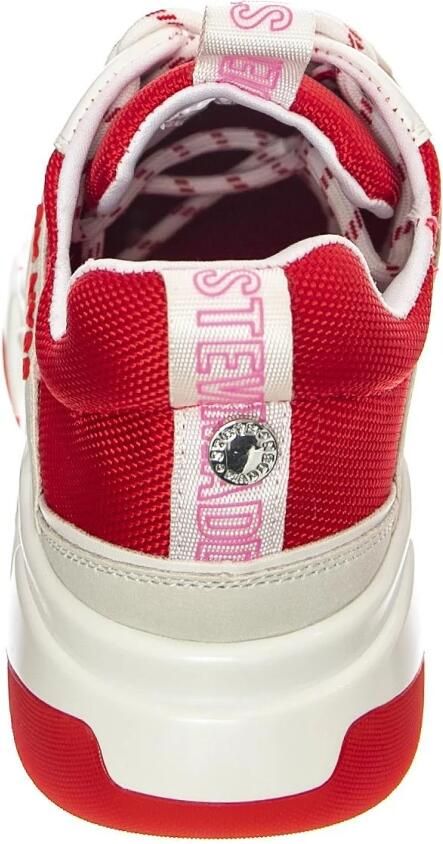 STEVE MADDEN Sportieve veterschoen 'W' Gamegirl White Red Shoes' wit - Foto 5