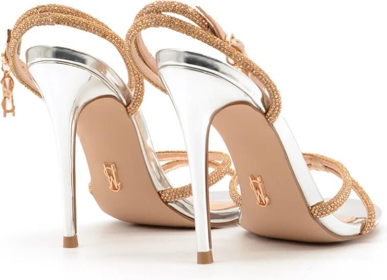 Steve Madden Spiegeleffect Rosé Gouden Sandalen