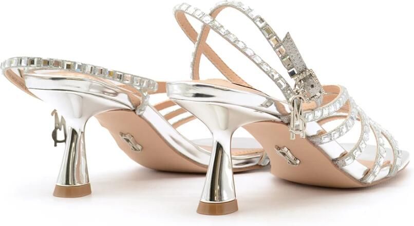 Steve Madden Spiegeleffect Zilveren Sandalen