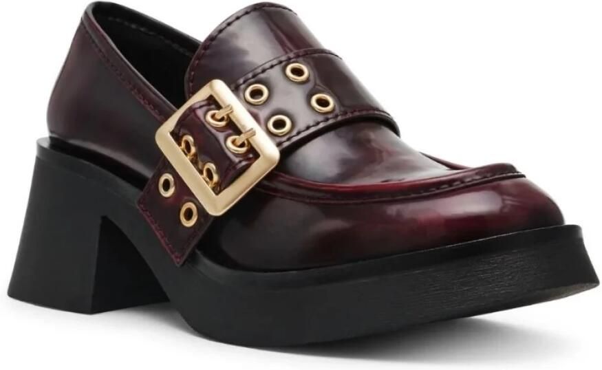 Steve Madden Wijn Loafers met Verstelbare Gouden Gesp