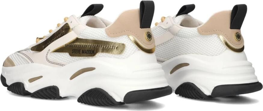 STEVE MADDEN Possession-E white tan Wit Textiel Lage sneakers Dames - Foto 4