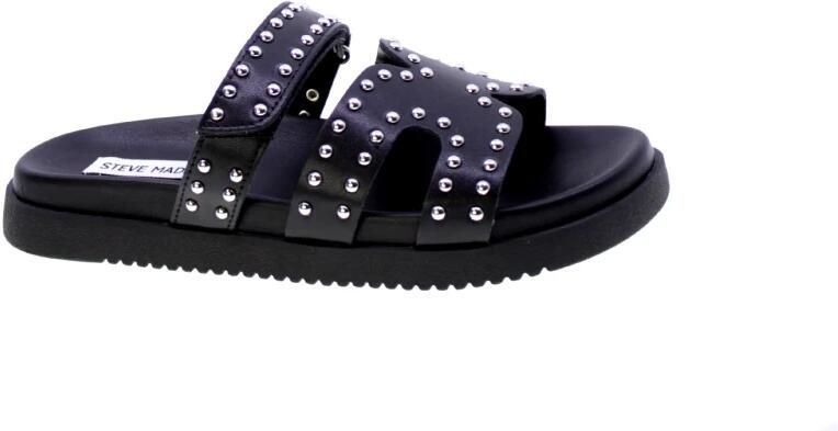 Steve Madden Zilveren Studs Leren Muiltjes