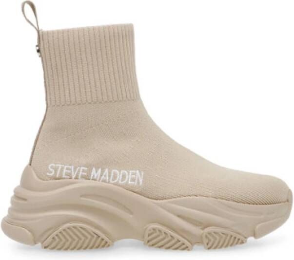 Steve Madden Stijlvolle Prodigy Sneakers voor jou Beige Dames