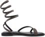 Steve Madden Rhinestone Vierkante Neus Sandalen Black Dames - Thumbnail 4