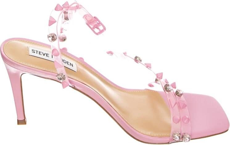 Steve Madden Studded Roze Enkelband Hoge Hakken Pink Dames