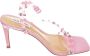 Steve Madden Studded Roze Enkelband Hoge Hakken Pink Dames - Thumbnail 1