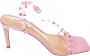 Steve Madden Studded Roze Enkelband Hoge Hakken Pink Dames - Thumbnail 1