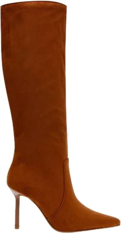 Steve Madden Microsuède Bovenwerk Synthetische Voering 9 cm Hak Brown Dames