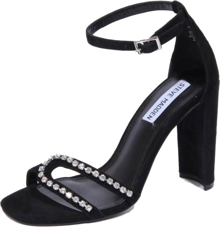 Steve Madden Suède strass schoen met 10 cm hak