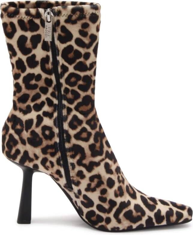 Steve Madden Luipaardprint Puntige Neus Enkellaarsje Multicolor Dames