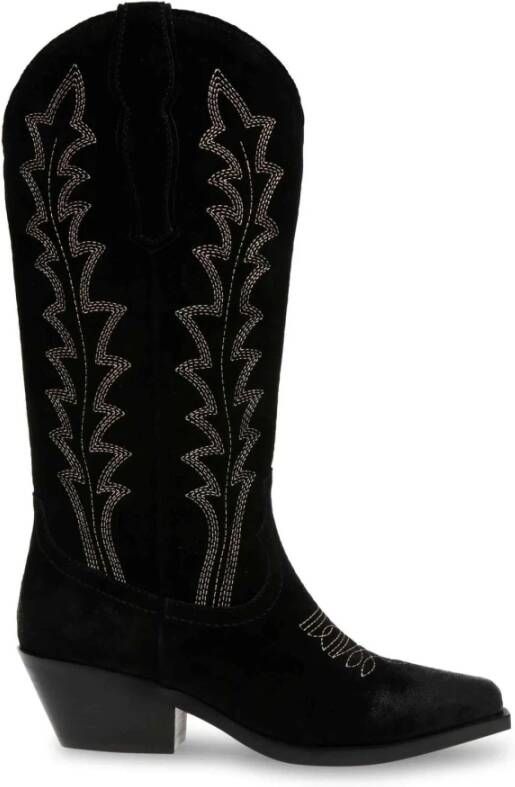 Steve Madden Wild Card Cowboy Laarzen Black Dames