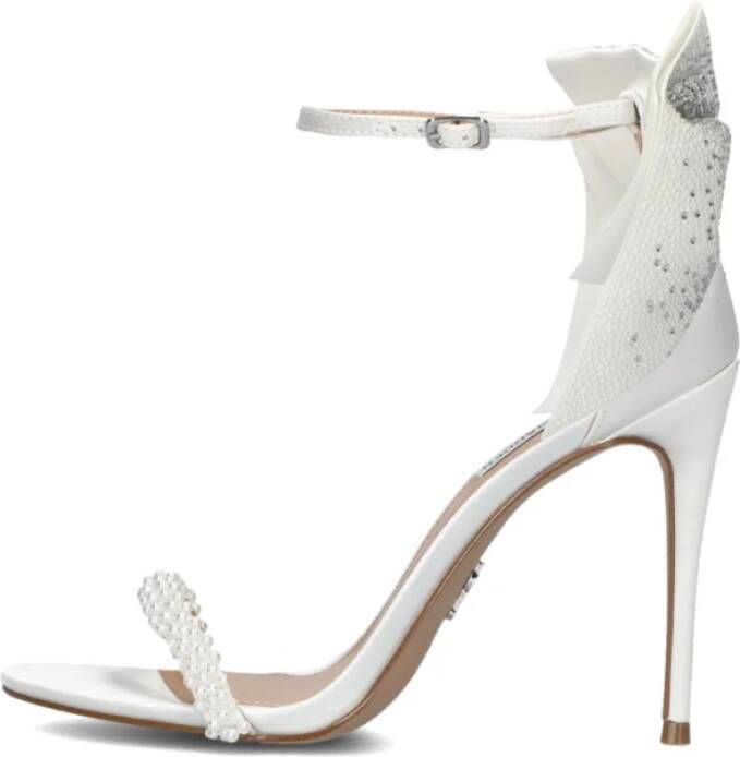 Steve Madden Witte elegante parelsandalen Bellarosa-p White Dames