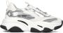 Steve Madden Witte Mesh Sneakers met Zilver en Wit Overlays White Dames - Thumbnail 2