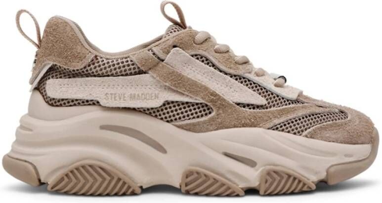 Steve Madden Witte Veterschoenen met Zijlogo